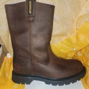 Caterpillar Dark Brown Leather Boots
